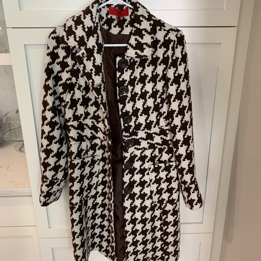Long jacket houndstooth size S